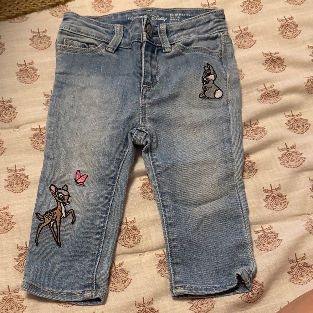 Baby Gap x Disney Kids Light Blue Jeans with Bambi and Thumper